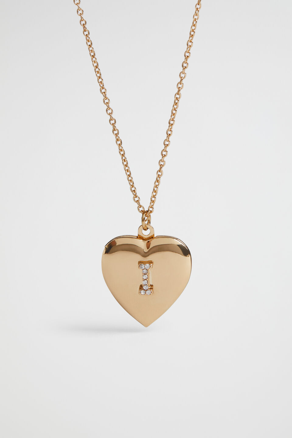 Diamante Initial Locket  I