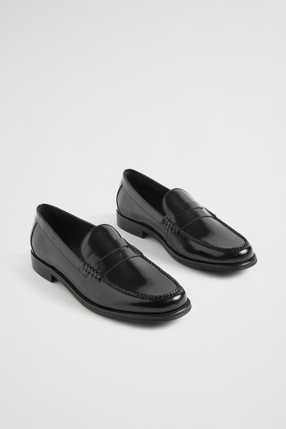 Leather Loafer  Black  hi-res