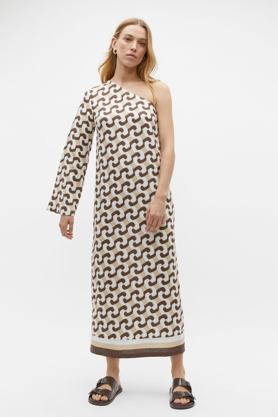 Chain Geo Maxi Dress  Chain Geo