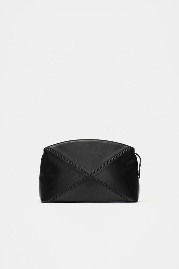 Paneled Clutch  Black  hi-res