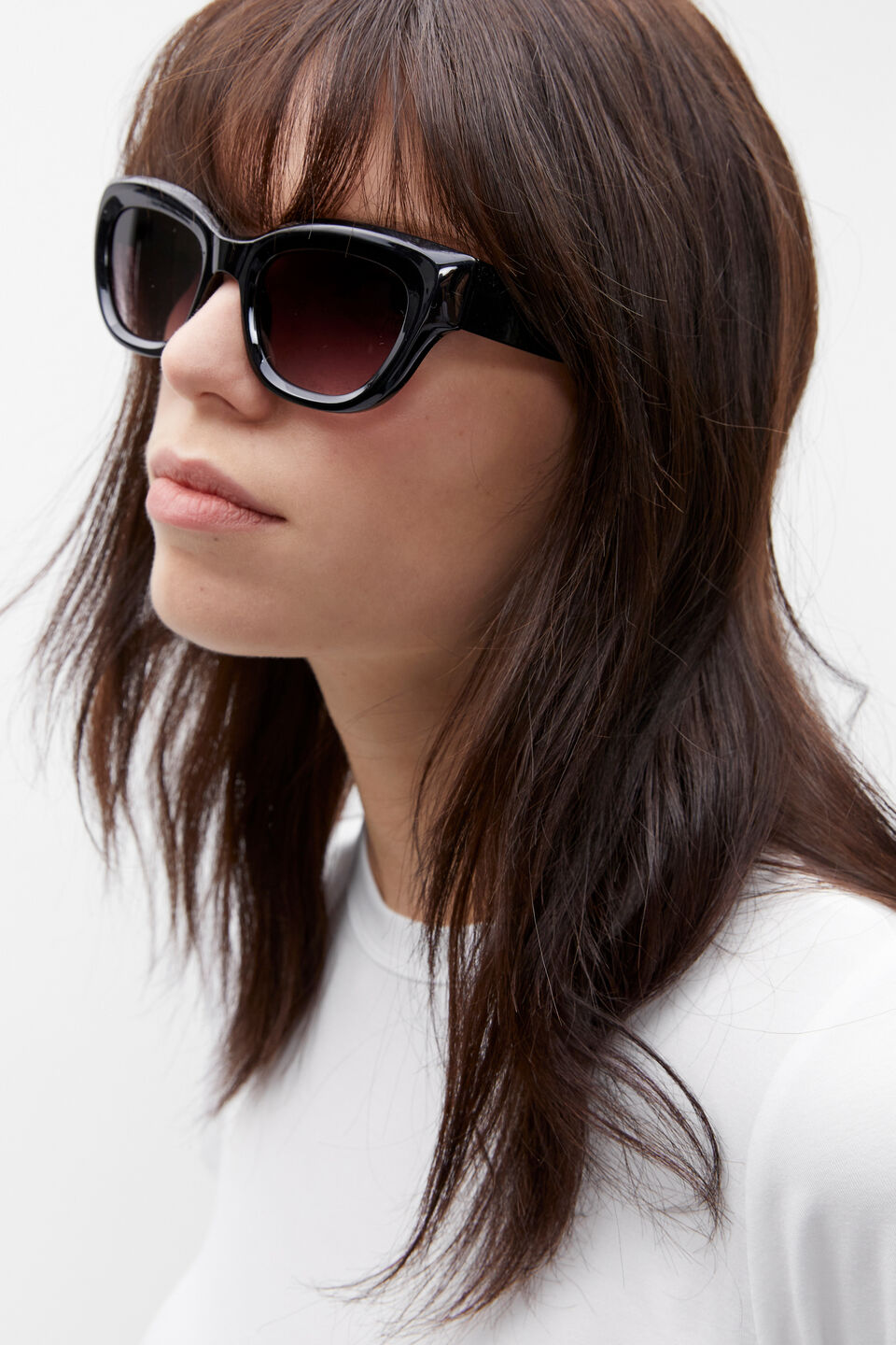 Rachel Cat Eye Sunglasses  Black