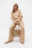 Linen Pleat Front Trouser  Nougat  hi-res