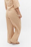 Linen Pleat Front Trouser  Nougat  hi-res