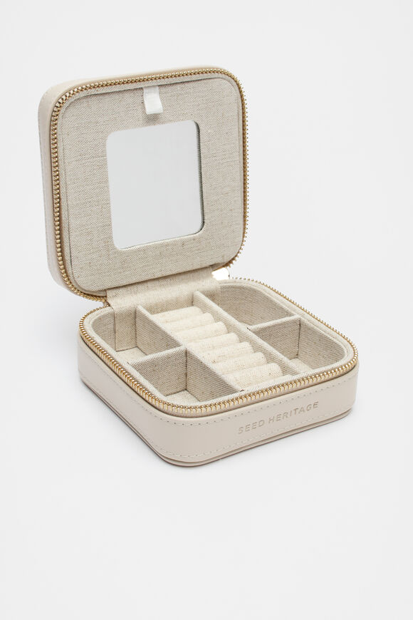 Square Jewellery Case  Oat  hi-res