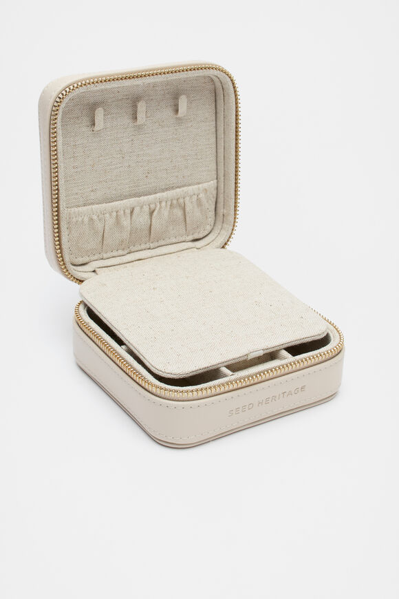 Square Jewellery Case  Oat  hi-res