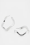 Wave Hoop  Silver  hi-res