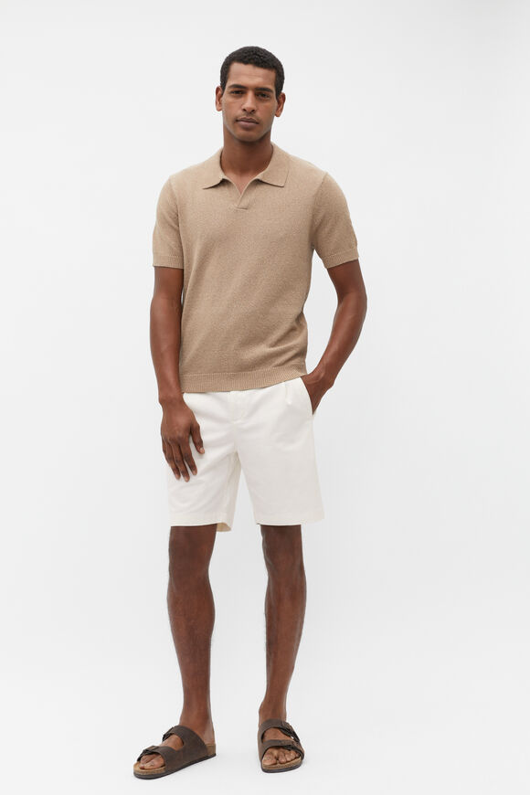 Textured Trophy Polo  Hazelnut  hi-res