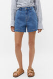 Denim Pintuck Short  Sea Blue Wash  hi-res