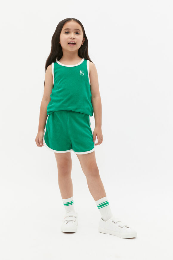 Terry Logo Tank  Tennis Green  hi-res