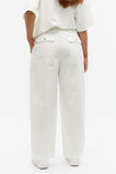 Cotton Barrel Leg Pant  Cloud Cream  hi-res