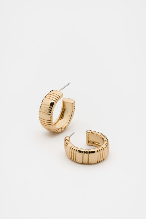 Creases Hoops  Gold  hi-res