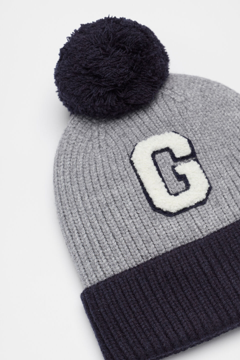 Colourblock Initial Beanie  G