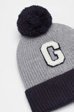Colourblock Initial Beanie  G  hi-res
