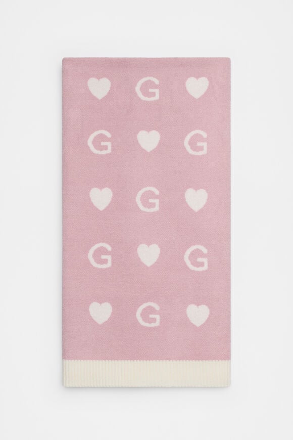 Heart Initial Blanket  G  hi-res