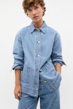 Denim Pocket Shacket  Mist Blue Wash  hi-res