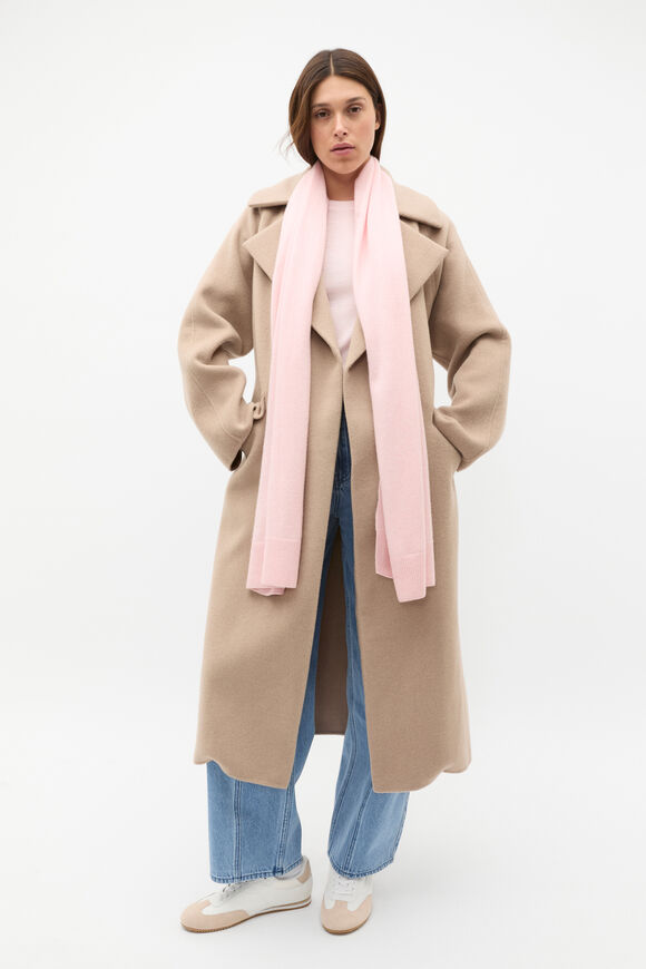 Rib Knit Logo Scarf  Rose Petal Marle  hi-res