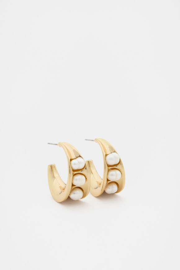 Sculpture Pearl Earring  Pearl  hi-res