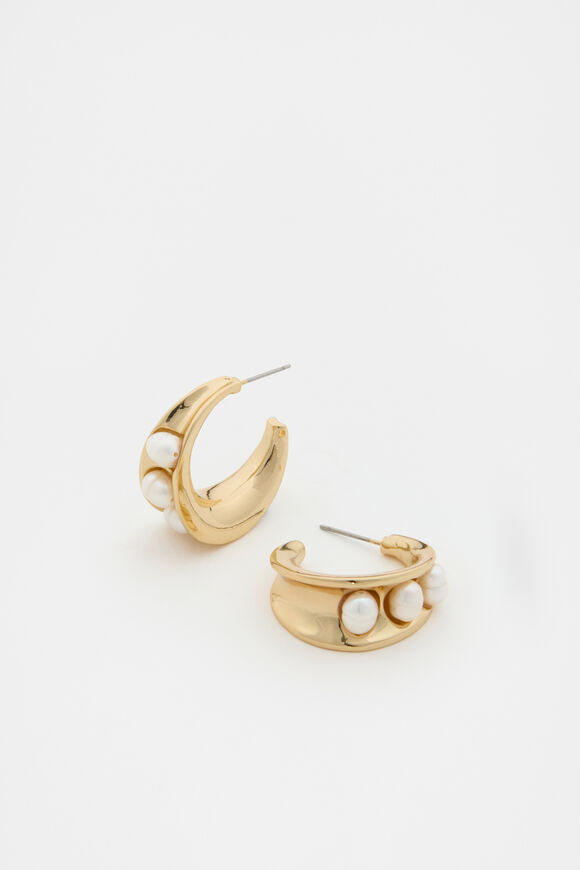 Sculpture Pearl Earring  Pearl  hi-res