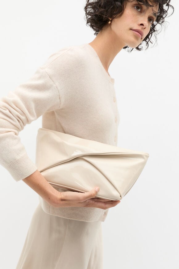 Bow Clutch  Oat  hi-res
