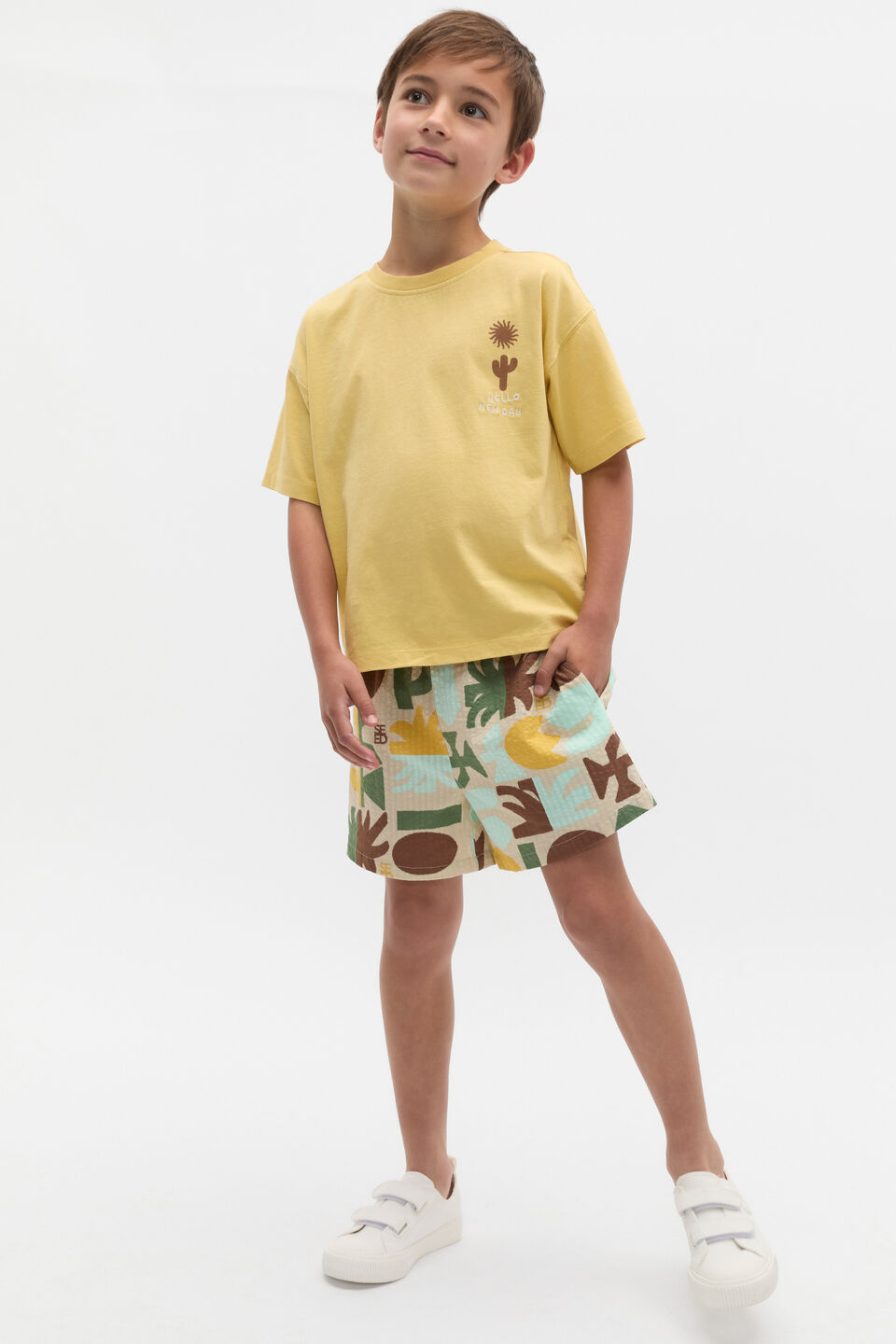 Relaxed Placement Tee  Desert Sand