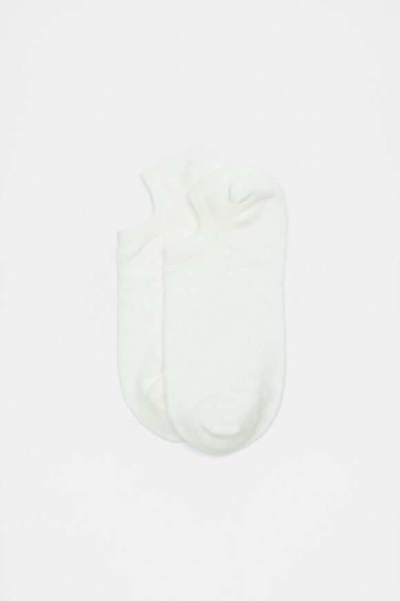 Ocelot Mesh Texture Sock  Cream  hi-res