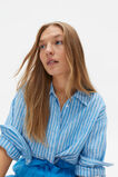 Core Linen Boyfriend Shirt  Amalfi Stripe  hi-res