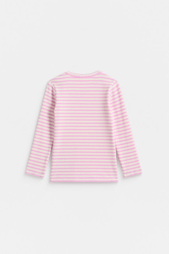 Core Rib Tee  Fairy Floss Stripe  hi-res