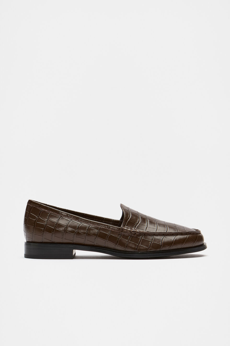 Nella Loafer  Dark Espresso Croc