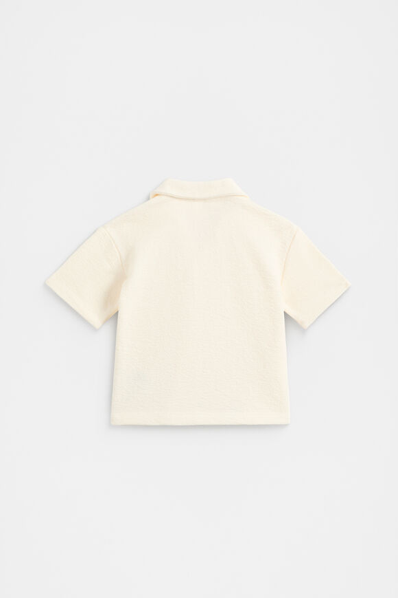 Textured Polo  Vintage Cream  hi-res