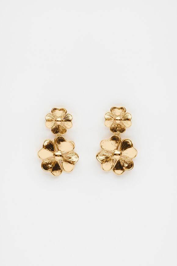 Bloom Drop Earring  Gold  hi-res