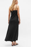Core Linen Square Neck Slip Dress  Black  hi-res