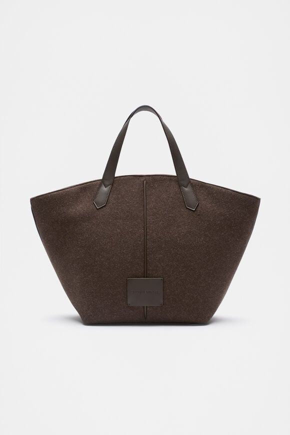 Felt Large Carry All Tote  Dark Espresso  hi-res
