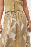 Satin Printed Skirt  Multi  hi-res