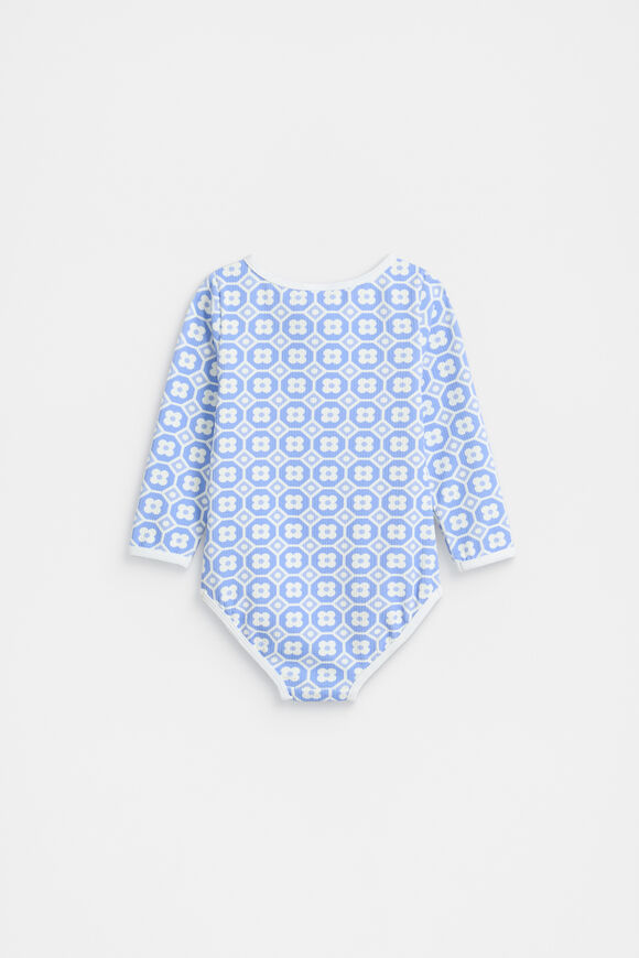 Flower Tile Rashsuit  Luna Blue  hi-res