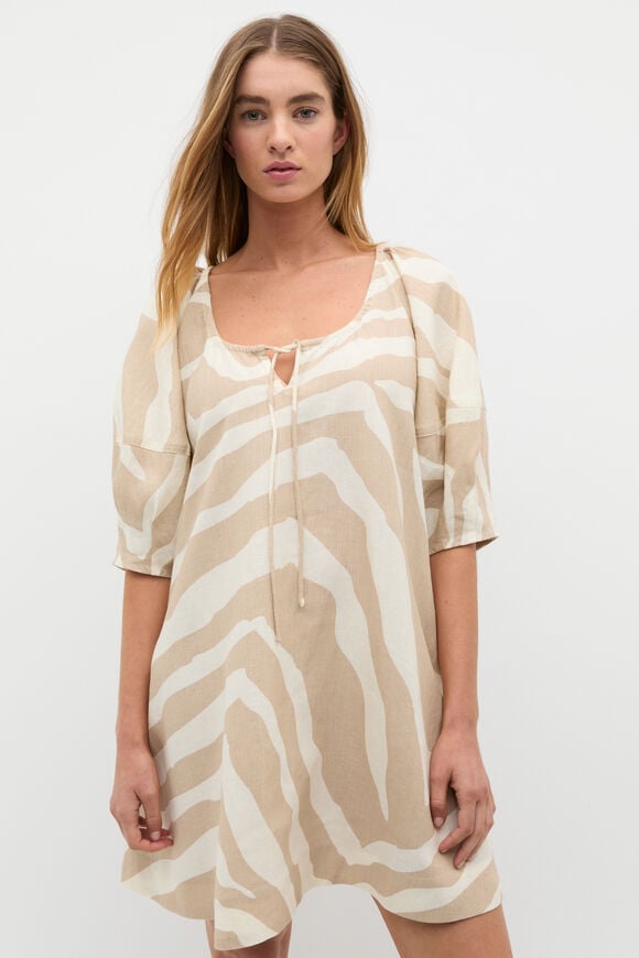 Abstract Animal Mini Dress  Abstract Animal  hi-res