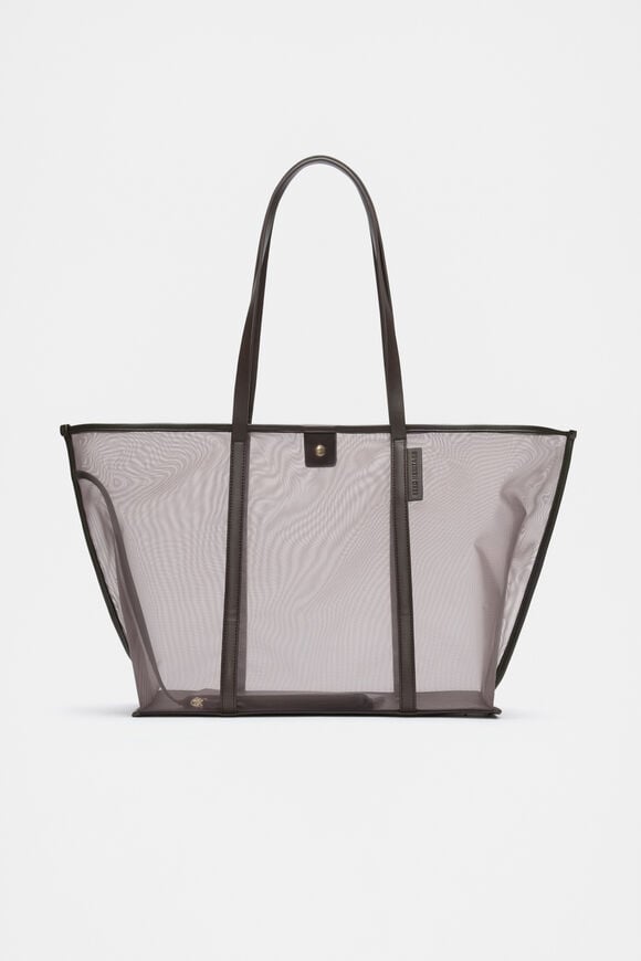 Mesh Tote  Chocolate  hi-res