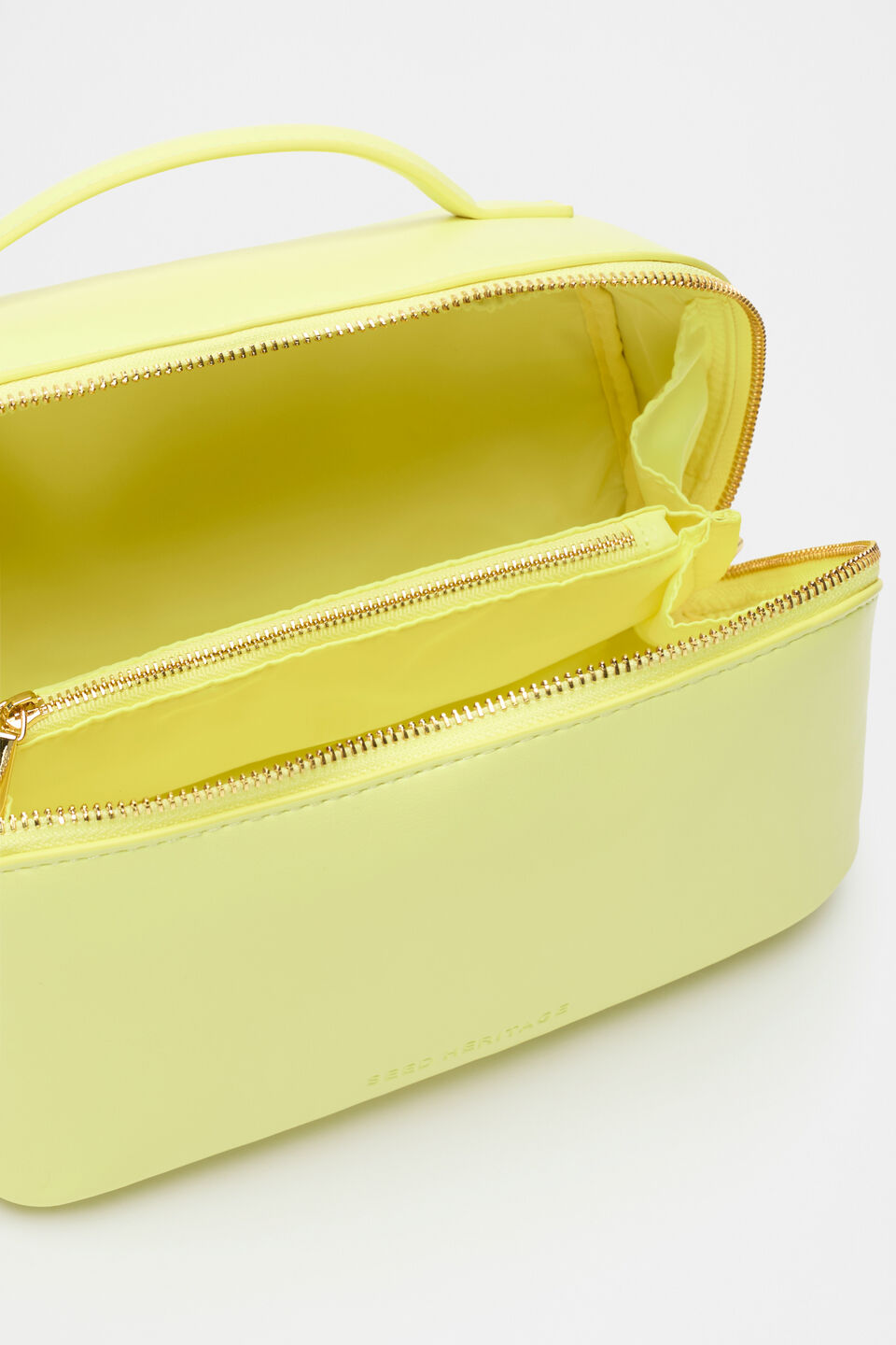 Zip Around Cosmetic Case  Lemongrass