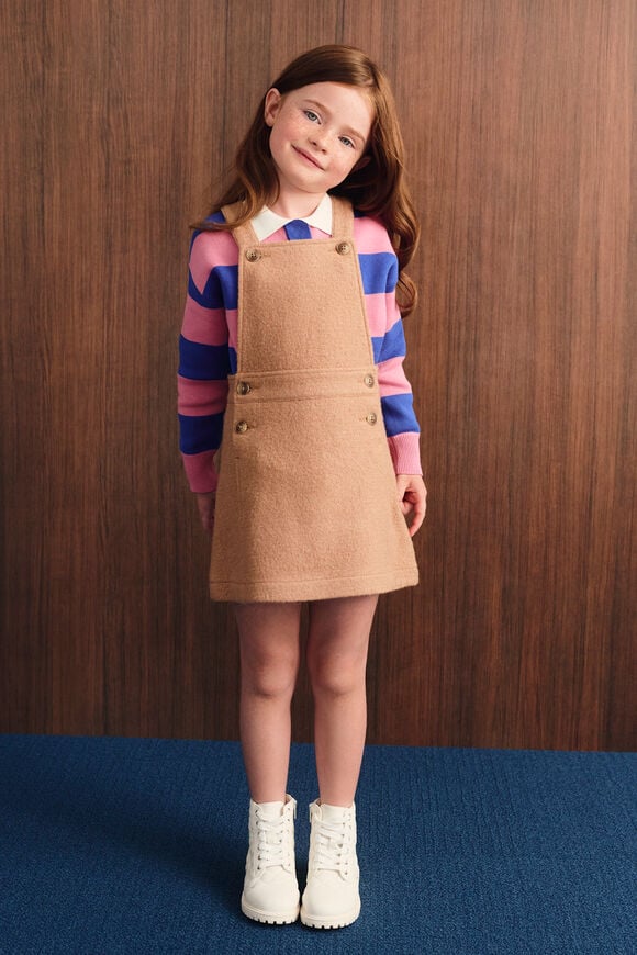 Boucle Pinafore  Salted Caramel  hi-res