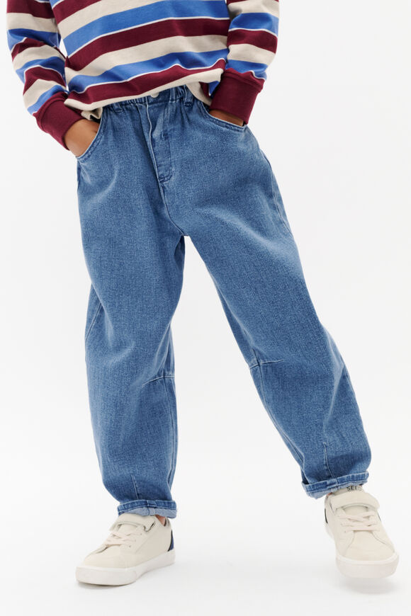 Barrel Jean  Mid Blue Wash  hi-res