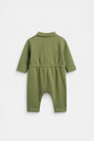 Zip Collar Onesie  Dark Sage  hi-res