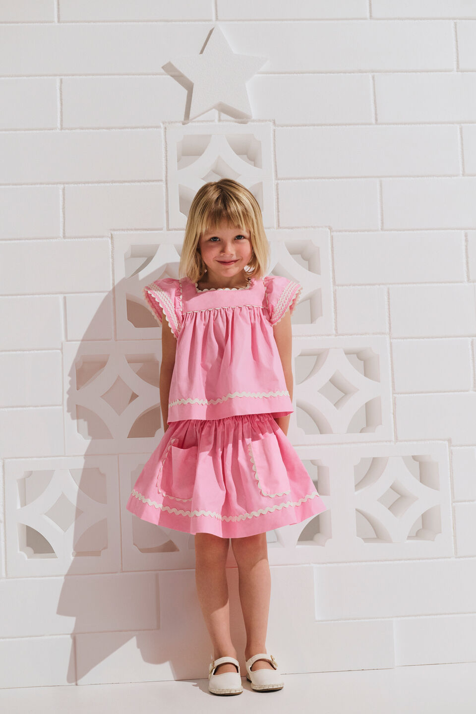 Ric Rac Skirt  Candy Pink