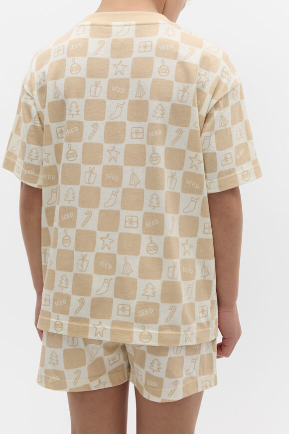 Christmas Check Pyjama  Ecru  hi-res