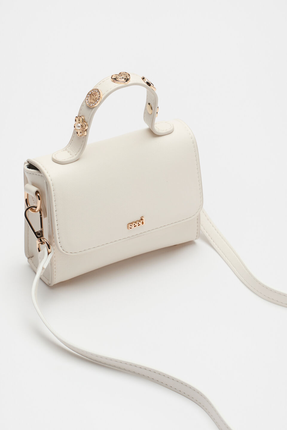 Coin Charm Bag  Classic Cream