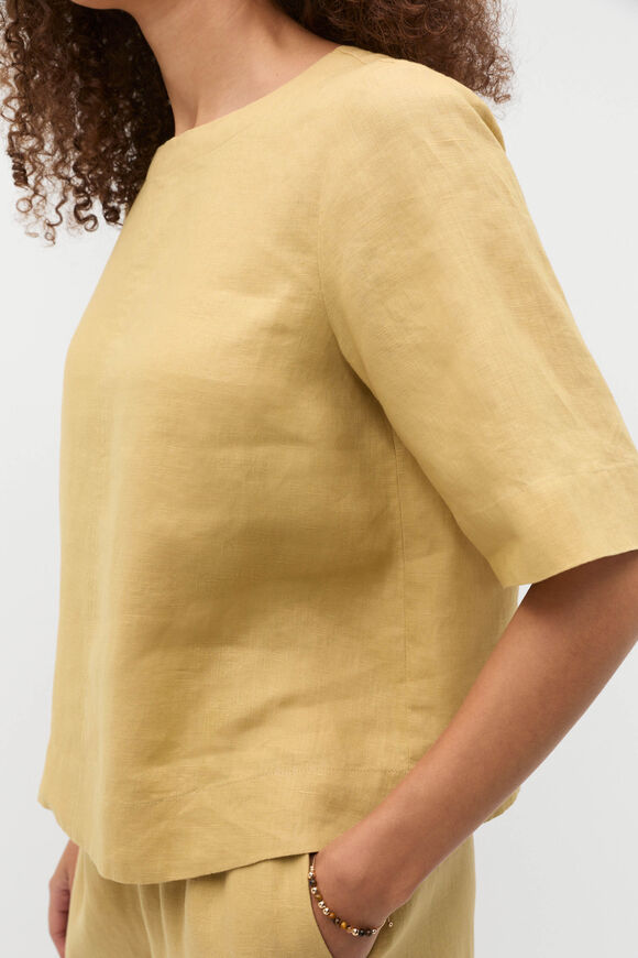 Core Linen Tee  Honey  hi-res