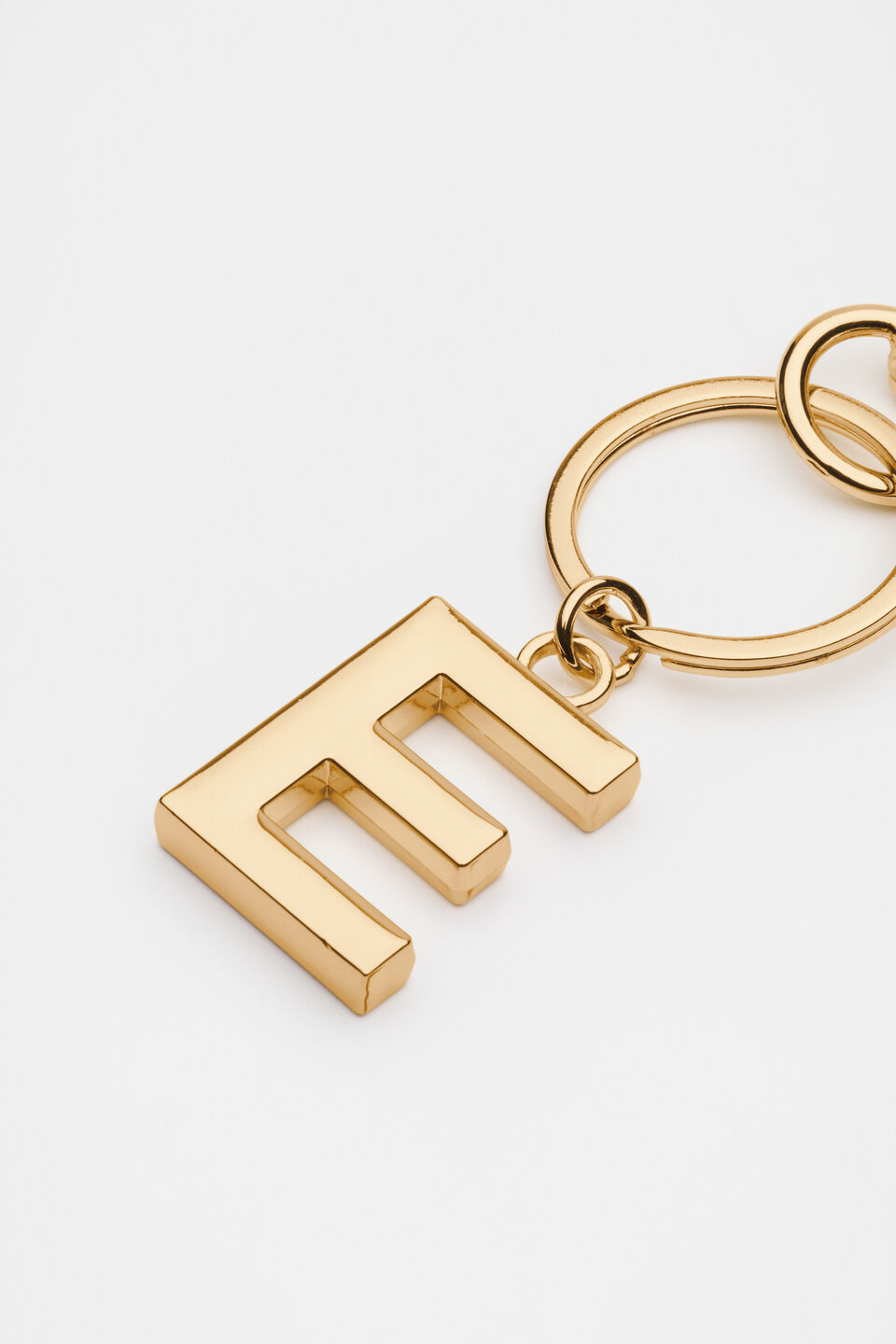 Gold Initials Keyring  E