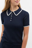 Knit Polo Top  New Navy  hi-res