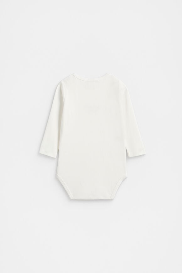 Core Rib Logo Bodysuit  Canvas  hi-res