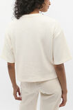 Textured Rib Boxy Tee  Coconut Cream Twist  hi-res