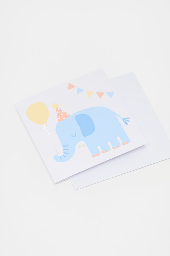 Party Elephant Card  Multi  hi-res