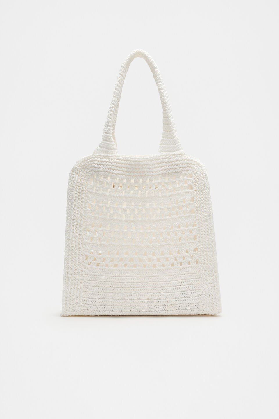 Woven Tote  White